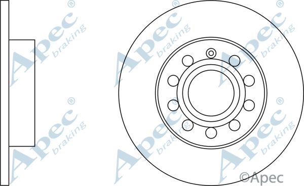 APEC BRAKING Jarrulevy DSK2218